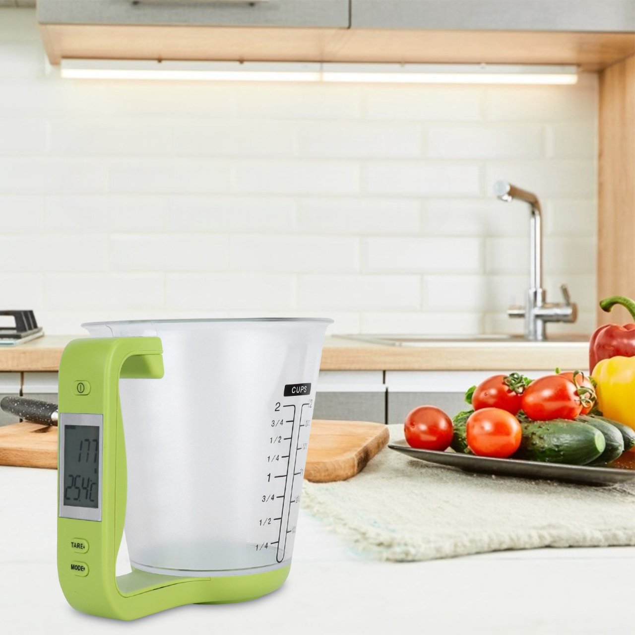 Balance de Cuisine - ElectronicCups™ - Vert - Ma Cuisine Rusée