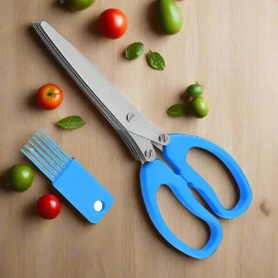 Ciseaux de Cuisine - MultiLayersScissor™ - Bleu - Ma Cuisine Rusée