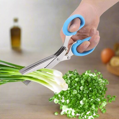 Ciseaux de Cuisine - MultiLayersScissor™ - Bleu - Ma Cuisine Rusée